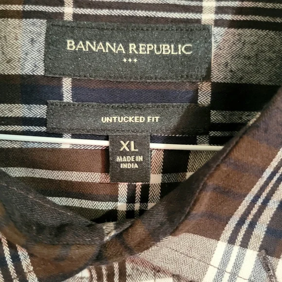 Men's Banana Republic button-down Flannel shirt - Picture 3 of 4